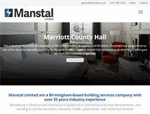 Tablet Screenshot of manstal.co.uk